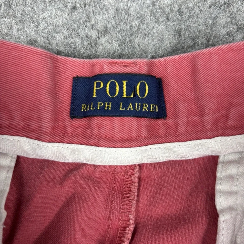 Polo Ralph Lauren Chino Shorts Men's 34 (Fits 30) Salmon Preppy Y2K Classic Pink